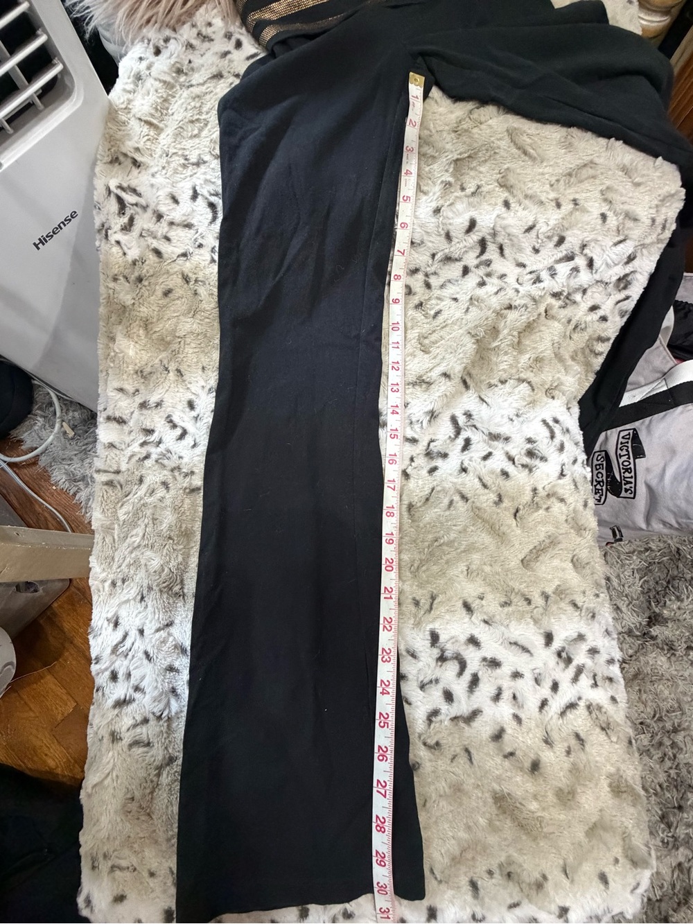 Victoria’s Secret  PINK Vintage Y2K Flare Gold Black Legging - Picture 7 of 10